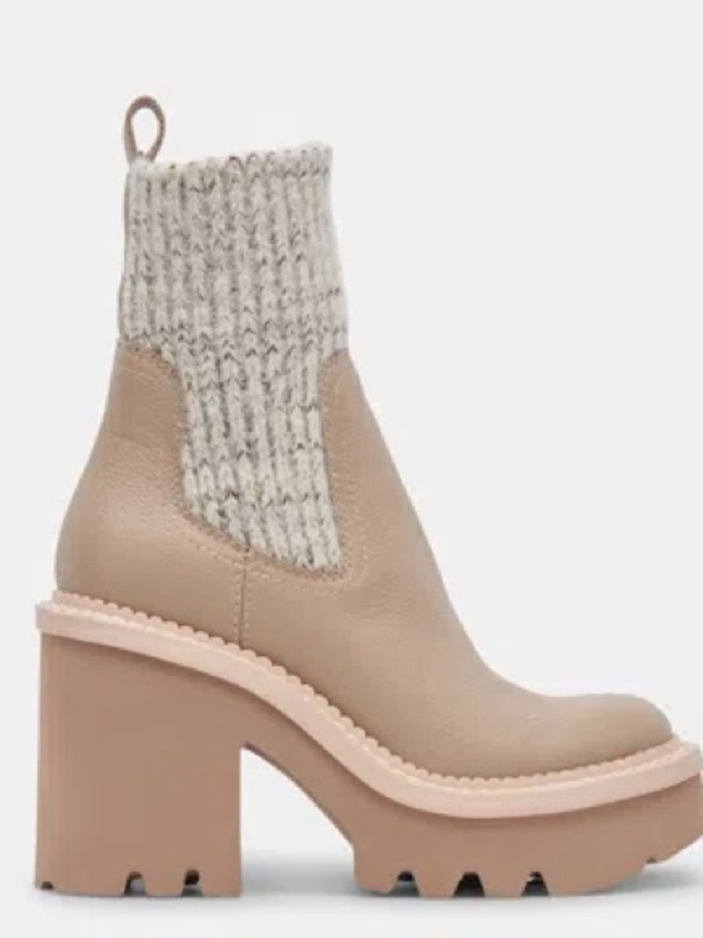 Dolce Vita Taupe Draga Chunky Platform Boot